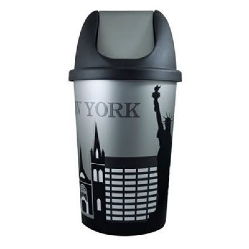 Κάδος απορριμάτων πλαστικός 50lt New York καταστημάτων