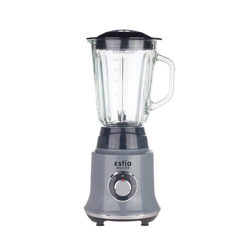 ΜΠΛΕΝΤΕΡ AROMA GREY 500w ΜΕ ΓΥΑΛΙΝΗ ΚΑΝΑΤΑ 1.5lt ΓΚΡΙ