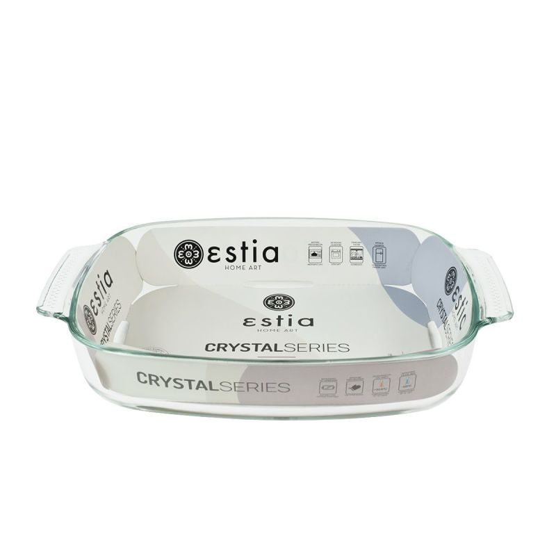 ΤΑΨΙ CRYSTAL ΓΥΑΛΙΝΟ ΠΥΡΙΜΑΧΟ ΟΡΘΟΓΩΝΙΟ 34x22x6cm 2.9lt