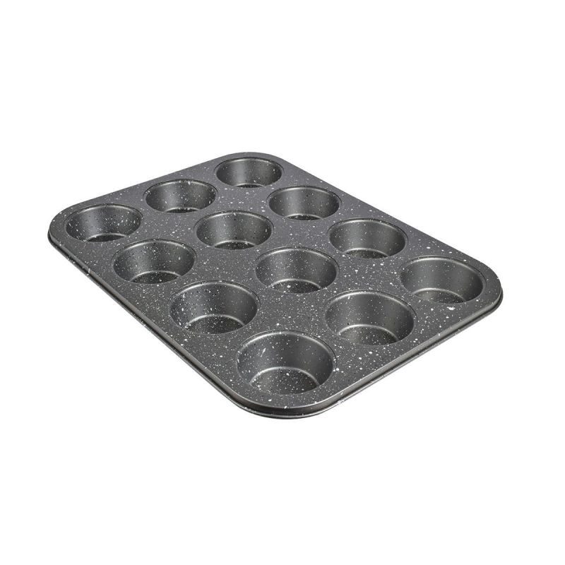 ΦΟΡΜΑ ΜΑΦΙΝ STONE ΑΝΘΡΑΚΟΥΧΟΥ ΧΑΛΥΒΑ 12 ΘΕΣΕΩΝ 36x27x3cm
