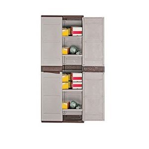 Ντουλάπα πλαστική Μύκονος ψηλή με 4 ράφια - Image 4