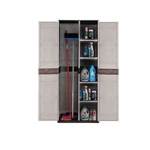 Ντουλάπα πλαστική Ρόδος ψηλή με 4 ράφια - Image 4