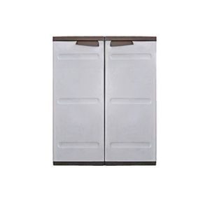 Ντουλάπα πλαστική Πάτμος κοντή με 2 ράφια - Image 3