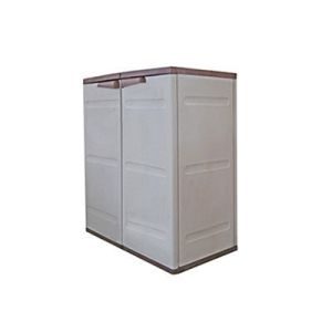 Ντουλάπα πλαστική Πάτμος κοντή με 2 ράφια - Image 4