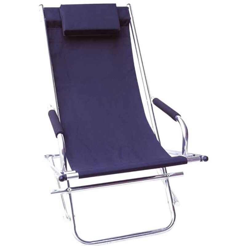 ΠΟΛΥΘΡΟΝΑ ΜΠΛΕ ΑΛΟΥΜΙΝΙΟΥ  ROCKINGCHAIR POLYESTER