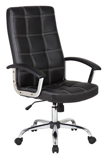 ΠΟΛΥΘΡΟΝΑ ΓΡΑΦΕΙΟΥ ΜΑΥΡΟ ΔΙΕΥΘΥΝΤΟΥ ΕΠΙΦΑΝΕΙΑ: PVC ΜΠΡΑΤΣΑ: ΧΡΩΜΙΟΥ ΜΕ ΕΠΕΝΔΥΣΗ PP ΒΑΣΗ:ΜΕΤΑΛΛΙΚΗ ΧΡΩΜΙΟΥ