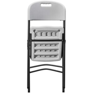 ΚΑΡΕΚΛΑ ΠΤΥΣΣΟΜΕΝΗ  CATERING ΛΕΥΚΗ 46,5x44,5x80cm