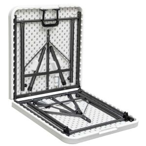 ΤΡΑΠΕΖΙ  ΠΤΥΣΣΟΜΕΝΟ CATERING ΒΑΛΙΤΣΑ 122x60x74cm ΛΕΥΚΟ