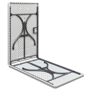 ΤΡΑΠΕΖΙ  ΠΤΥΣΣΟΜΕΝΟ CATERING ΒΑΛΙΤΣΑ 244x76x72cm ΛΕΥΚΟ