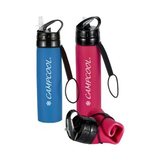 CAMPCOOL ΜΠΟΥΚΑΛΙ  ΣΙΛΙΚΟΝΗΣ 600 ml ΕΥΚΑΜΠΤΟ ΧΡΩΜΑΤΙΣΤΟ
