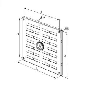 Καπάκι εξαερισμού αλουμινίου με ρυθμιζόμενη βίδα Vents - Image 4