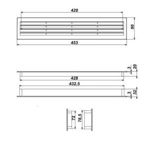 Εξαερισμός πόρτας πλαστικός σε λευκό χρώμα Vents - Image 3