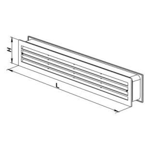 Εξαερισμός πόρτας πλαστικός σε λευκό χρώμα Vents - Image 4