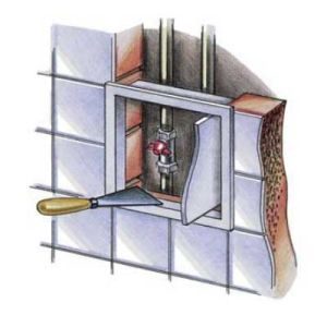 Θυρίδα σωληνώσεων πλαστική με διπλή πόρτα λευκή - Image 4
