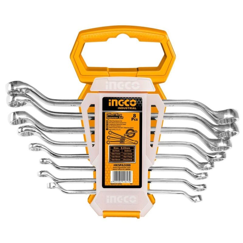 Επαγγελματικό Σετ 8 τεμ. Πολύγωνα 6-22mm HKSPA3088 INGCO - Image 2