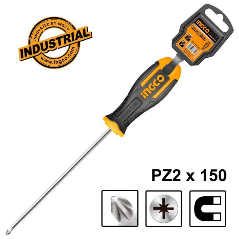 Επαγγελματικό Κατσαβίδι Σταυρού PZ2x150mm HS68PZ2150 INGCO - Image 2