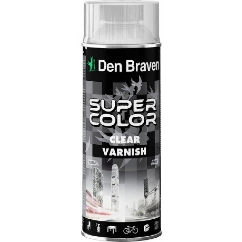 Σπρέι ακρυλικό βερνίκι γυαλιστερό 6τεμ. 400ml DEN BRAVEN