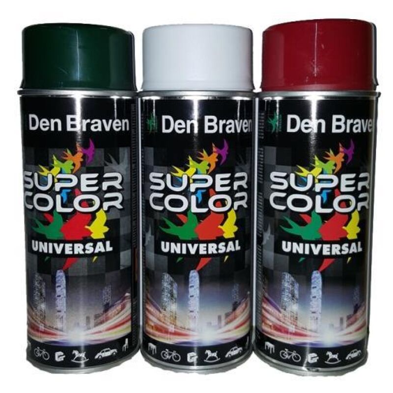 Σπρέι ακρυλικό 6τεμ. 400ml καφε (chocolate brown) Ral 8017 DEN BRAVEN