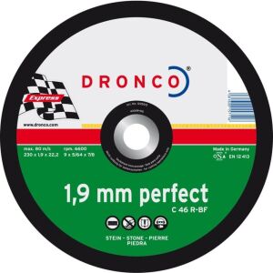 Δίσκος κοπής για μάρμαρο 25τεμ. με κούρμπα PERFECT C46R Νο230x19x2223mm DRONCO
