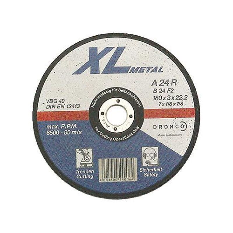 Δίσκος κοπής για σίδηρο 25τεμ. ίσιος PERFECT A24R No230x3x223mm DRONCO
