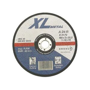 Δίσκος κοπής για σίδηρο 25τεμ. ίσιος PERFECT A24R No180x3x223mm DRONCO