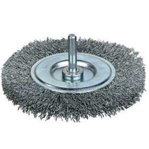 Συρματόβουρτσα ίσια inox με άξονα 6mm 100mm/G100 SIT