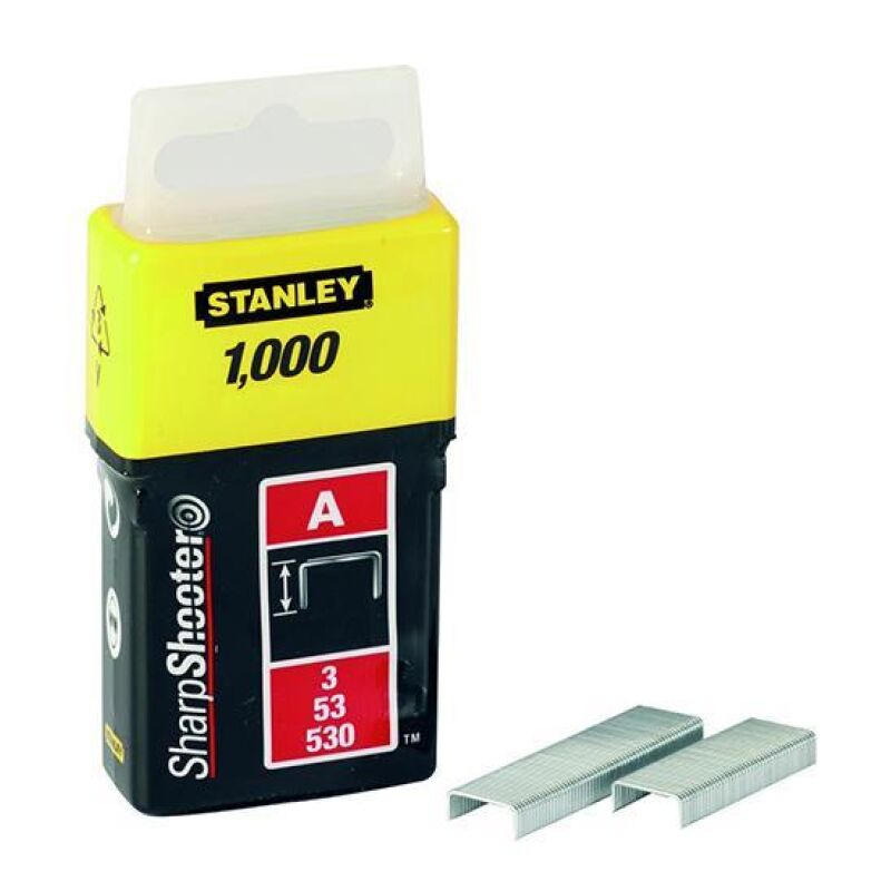 Δίχαλο σειράς 53 για καρφωτικά 10mm 1000τεμ. STANLEY