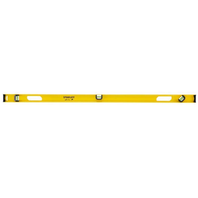 Αλφάδι μεταλλικο κιτρινο  120cm με 3 μάτια STANLEY