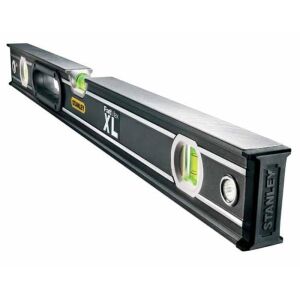 Αλφάδι μεταλλικό FATMAX XL με 3 μάτια μήκος 90cm, προστατευτικά πλαϊνά καουτσούκ STANLEY