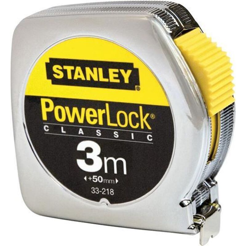Μέτρο POWERLOCK με μεταλλικό κέλυφος και λάμα 13mm - 3m STANLEY