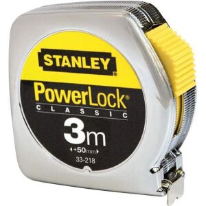 Μέτρο POWERLOCK με μεταλλικό κέλυφος και λάμα 13mm - 3m σε blister STANLEY