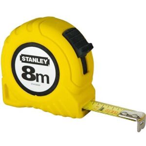 Μέτρο πλαστικό κίτρινο με λάμα 25mm - 8m σε blister STANLEY