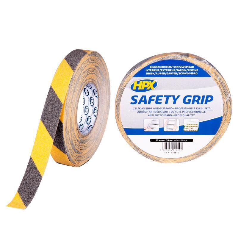 Ταινία αντιολισθητική κίτρινη/μαύρη 25mmx18m WD-40 & HPX