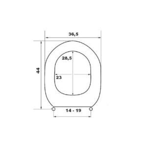 Πλαστικό κάλυμμα λεκάνης μπάνιου No2 Oscar Plast - Image 2