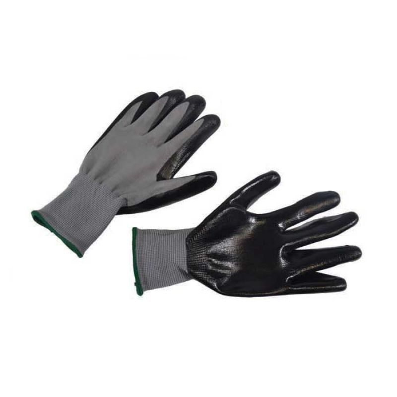 Γάντια προστασίας νιτριλίου μαύρου χρώματος