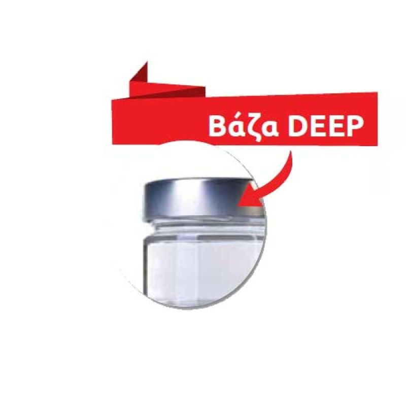 Γυάλινο βαζάκι διάφανο 210 ml μισής στροφής - Image 2
