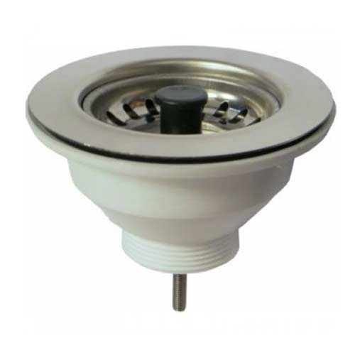 Μεγάλη βαλβίδα νεροχύτη κουζίνας INOX Oscar Plast