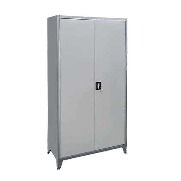 Μεταλλική ντουλάπα ψηλή με 4 ράφια και χώρισμα - Image 3