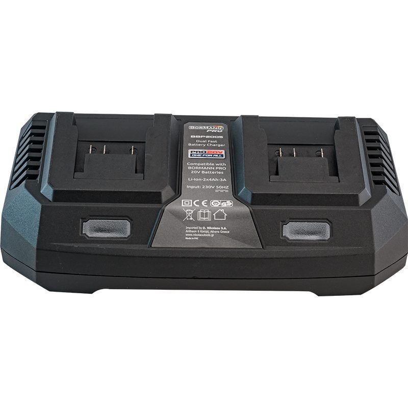 ΦΟΡΤΙΣΤΗΣ ΔΙΠΛΗΣ ΜΠΑΤΑΡΙΑΣ 20V Li-Ion-2x4Ah-3A-PRO BORMANN Pro - Image 2