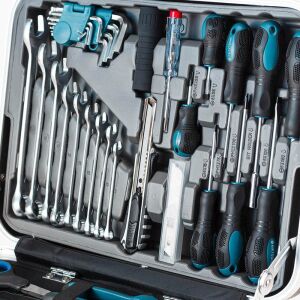 ΕΡΓΑΛΕΙΑ ΣΕΤ 132ΤΜΧ CR-V ΣΕ ΤΡΟΧΗΛΑΤΗ ΒΑΛΙΤΣΑ ABS BORMANN Pro - Image 5