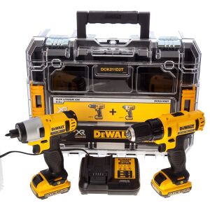 DEWALT Σετ Δραπανοκατσάβιδο & Παλμικό Κατσαβίδι 10.8V DCK211D2T DeWalt
