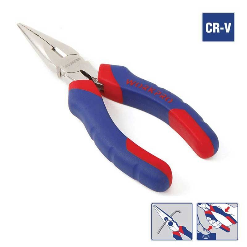 Μυτοτσίμπιδο ίσιο χειρός από χάλυβα CRV WorkPro - Image 2