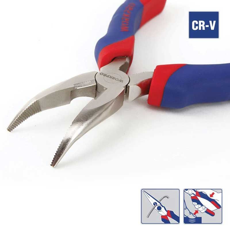 Μυτοτσίμπιδο κυρτό χειρός από χάλυβα CRV WorkPro - Image 2