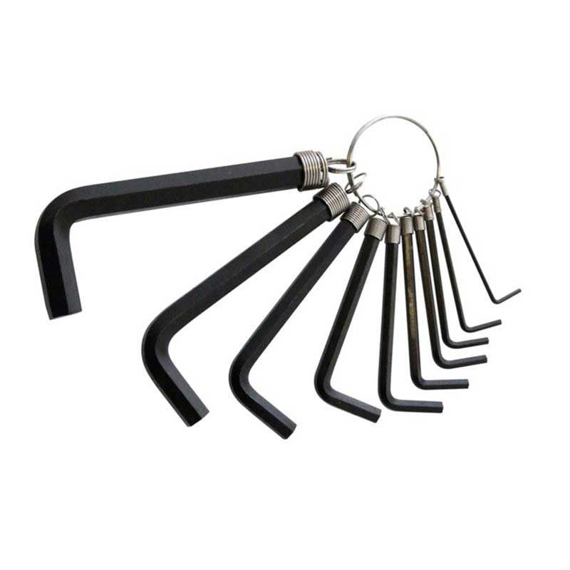 Κλειδιά Allen 10 τεμαχίων σε κρίκο WorkPro Chrome Vanadium