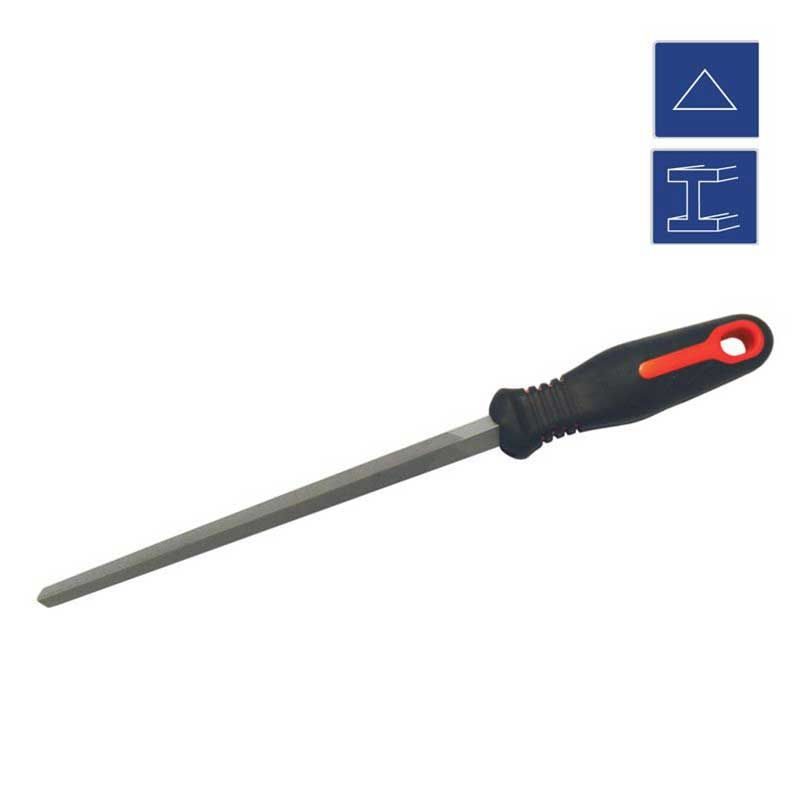 Λίμα τρίγωνη μετάλλου με λαστιχένια λαβή WorkPro - Image 2
