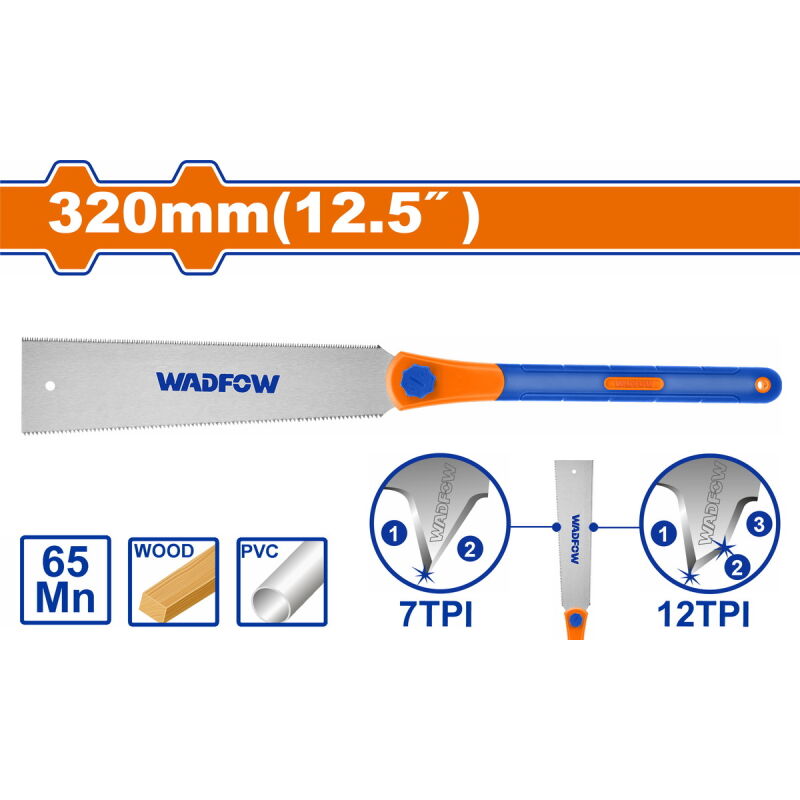 WADFOW ΠΡΙΟΝΙ ΔΙΠΛΗΣ ΚΟΠΗΣ 320mm (WHWD112)