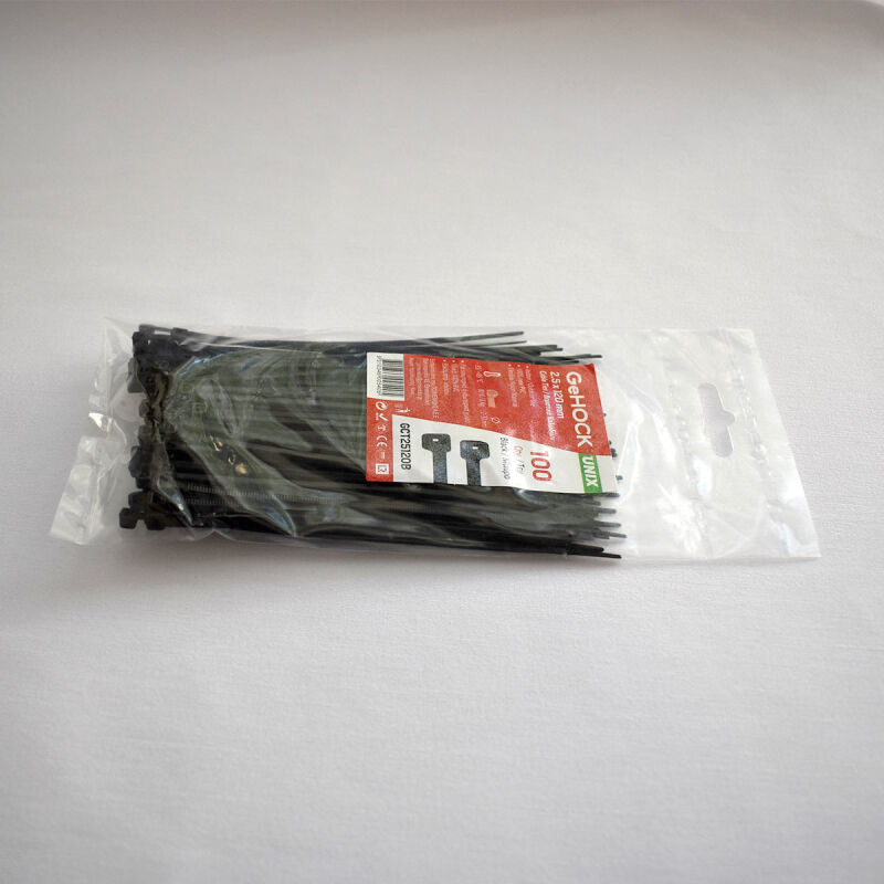 Δεματικά σε Μαύρο Χρώμα 2.5x120mm 100 τεμ. GeHOCK 125120 GeHOCK - Image 4