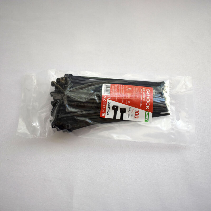 Δεματικά σε Μαύρο Χρώμα 3.6x140mm 100 τεμ. GeHOCK 136140 GeHOCK - Image 4