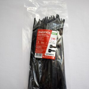 Δεματικά σε Μαύρο Χρώμα 4.8x200mm 100 τεμ. GeHOCK 148200 GeHOCK - Image 3
