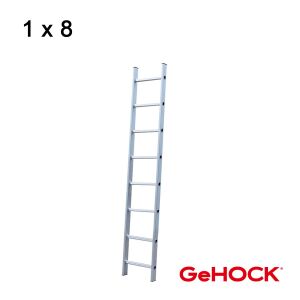 Μονή Σκάλα Αλουμινίου 1 x 8 Σκαλοπάτια GeHOCK 605008 GeHOCK